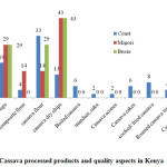 Figure 8: Cassava processed products and quality aspects in Kenya