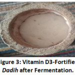 Figure 3: Vitamin D3-Fortified Dadih after Fermentation.